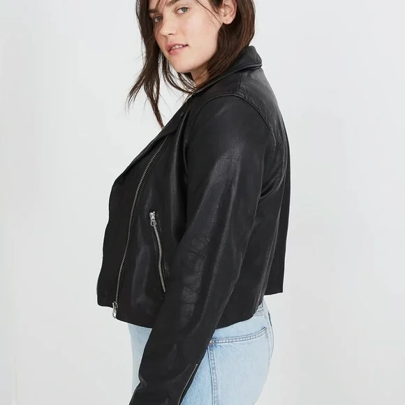 Madewell Black Leather Jacket - Picture 3 of 6